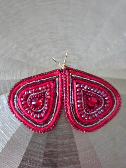Crimson Flame Earrings