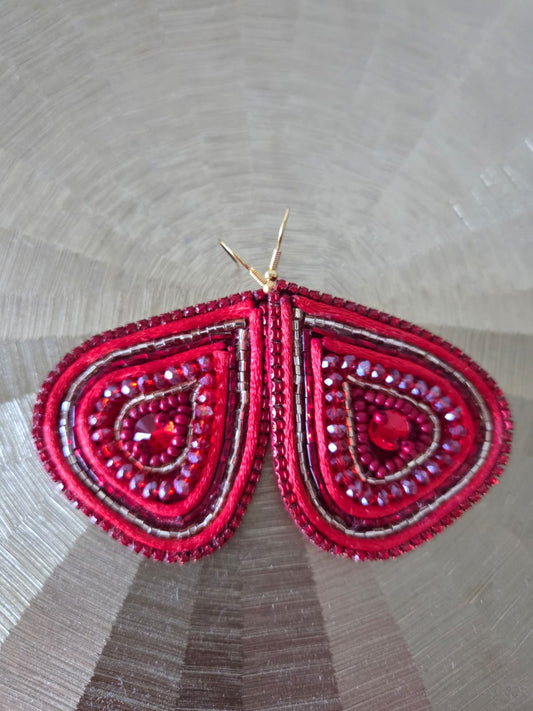 Crimson Flame Earrings