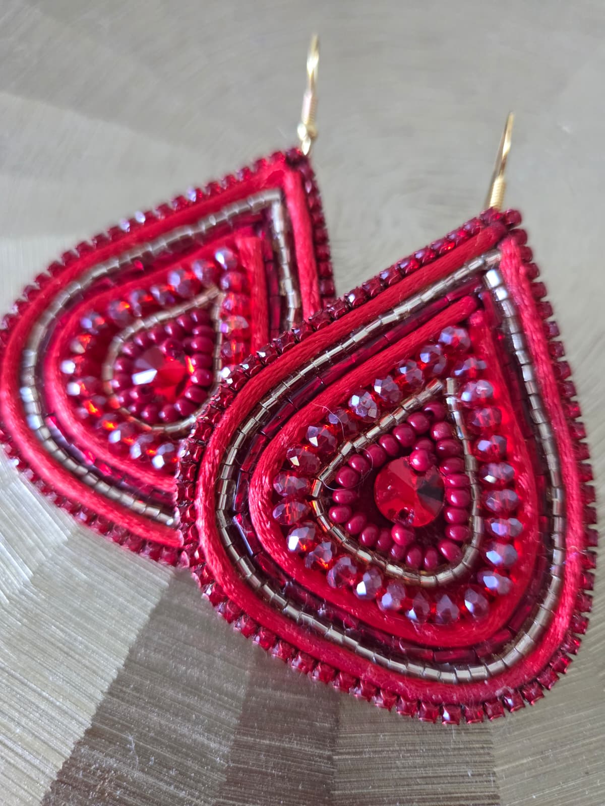 Crimson Flame Earrings